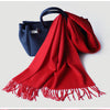 Water Pattern Red Cashmere Scarf
