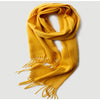 Water Pattern Yellow Cashmere Scarf