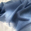 300S Blue Lightweight Cashmere Shawl Wrap
