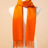 Load image into Gallery viewer, Orange Cashmere Scarf