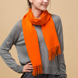 Load image into Gallery viewer, Orange Cashmere Scarf