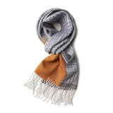 Load image into Gallery viewer, Women&#39;s Color Gradient Plaid Cashmere Scarf