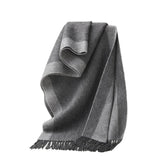 Load image into Gallery viewer, Double-Colored Striped Wool Scarf