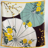 Cargar imagen en el visor de la galería, Bufanda de seda de morera floral con retazos de moda 35 pulgadas 14 momme