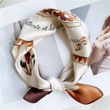 Load image into Gallery viewer, Simple Printed Silk Square Scarf 21&quot; - 12 momme