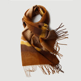 Load image into Gallery viewer, Men&#39;s Color Gradient Plaid Cashmere Scarf
