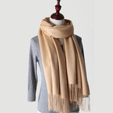 Load image into Gallery viewer, Water Pattern Brown Cashmere Wrap