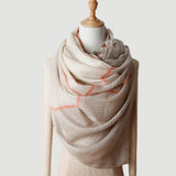 Load image into Gallery viewer, 200S Color Plaid Cashmere Shawl Wrap