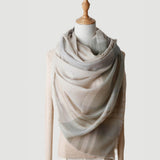 Load image into Gallery viewer, 200s Cashmere Shawl Wrap with Decorative Lines