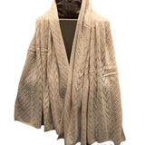 Load image into Gallery viewer, Beige Knitted Luxury 100s Cashmere Scarf
