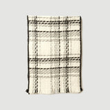 Load image into Gallery viewer, Black and White Plaid Cashmere Scarf