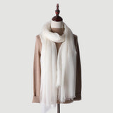 Load image into Gallery viewer, 400S 100% Black and White Cashmere shawl Wrap