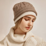 Load image into Gallery viewer, Classic Two-Tone Cashmere Hat