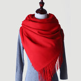 Load image into Gallery viewer, Water Pattern Red cashmere Wrap
