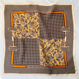 Load image into Gallery viewer, Cashew Pattern Small Mulberry Silk Square Scarf 21&quot; - 12 momme