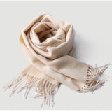 Load image into Gallery viewer, Water Pattern White Cashmere Scarf