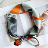 Load image into Gallery viewer, Printed Silk Square Scarf 21&quot; - 12 momme