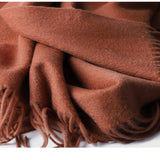 Load image into Gallery viewer, Water Pattern Brown Cashmere Wrap
