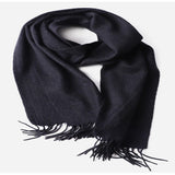 Load image into Gallery viewer, Water Pattern Black Cashmere Scarf