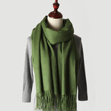 Load image into Gallery viewer, Water Pattern Green cashmere Wrap