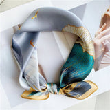 Load image into Gallery viewer, Printed Silk Square Scarf 21&quot; - 12 momme