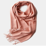 Load image into Gallery viewer, Water Pattern Pink Cashmere Scarf