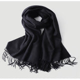 Load image into Gallery viewer, Water Pattern Black Cashmere Wrap