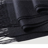 Load image into Gallery viewer, Water Pattern Black Cashmere Wrap