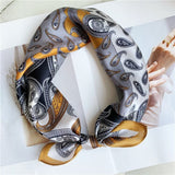 Load image into Gallery viewer, Cashew Pattern Printed Silk Square Scarf 21&quot; - 12 momme