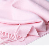 Cargar imagen en el visor de la galería, Bufanda de cachemira rosa con estampado de agua