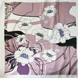 Charger l&#39;image dans la galerie, Foulard en soie imprimé rose Foulard en soie florale - 12 momme