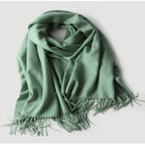 Load image into Gallery viewer, Water Pattern Green cashmere Wrap