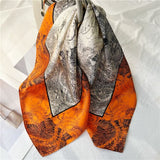 Load image into Gallery viewer, Fashion Mulberry Silk Hair Scarf Square Vintage Designer