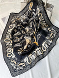 Cargar imagen en el visor de la galería, 100% bufanda de seda de morera para la cabeza, pañuelo de seda Real para el pelo, cuadrado