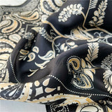 Charger l&#39;image dans la galerie, Foulard carré en soie de mûrier, foulard de tête en vraie soie, à la mode, 100%