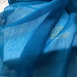 Load image into Gallery viewer, 300S Blue Lightweight Cashmere Shawl Wrap