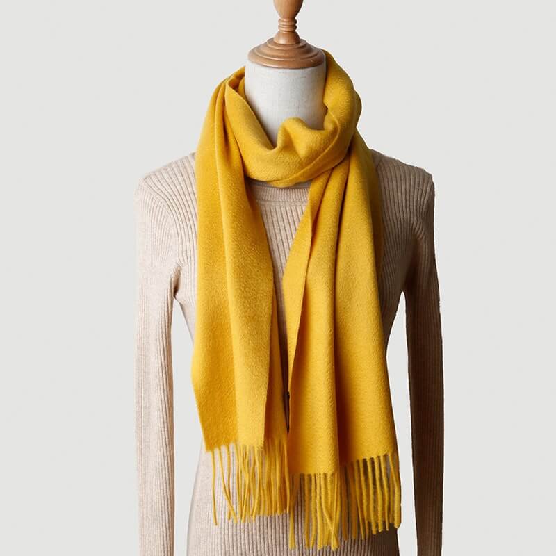 Yellow cashmere scarf women | men cashmere scarf | best cashmere scarves –  SUNXZZ