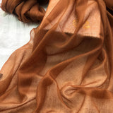 Laden Sie das Bild in den Galerie-Viewer, 300S Golden Camel Schal aus leichtem Kaschmir