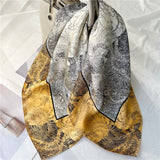 Load image into Gallery viewer, Fashion Mulberry Silk Hair Scarf Square Vintage Designer