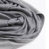 Load image into Gallery viewer, Double-Faced Light Grey Cashmere Wrap Blanket Scarf