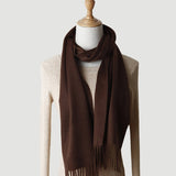 Load image into Gallery viewer, Water Pattern Brown Cashmere Scarf