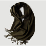 Load image into Gallery viewer, Water Pattern Dark  Green Cashmere Scarf