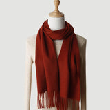 Load image into Gallery viewer, Water Pattern Red Cashmere Scarf