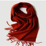 Load image into Gallery viewer, Water Pattern Red Cashmere Scarf