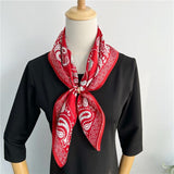 Load image into Gallery viewer, 100% Fashion Mulberry Silk Head Scarf  Real Silk Hair Scarf Square