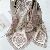 Load image into Gallery viewer, 100% Pure Mulberry Silk Scarf for Women Square Head Hair Wrapping