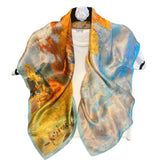Load image into Gallery viewer, Elegant Silk Scarf 35x35