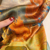Load image into Gallery viewer, Elegant Silk Scarf 35x35