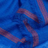 Cargar imagen en el visor de la galería, Mantón de lana extrafina azul royal