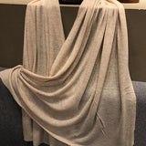 Load image into Gallery viewer, Apricot Knitted Cashmere Wrap